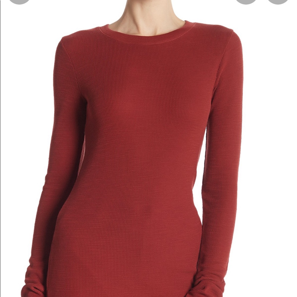 Vince maroon thermal, new with tag